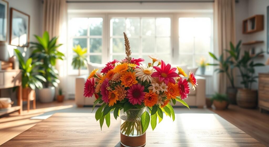 benefícios de flores na decoração