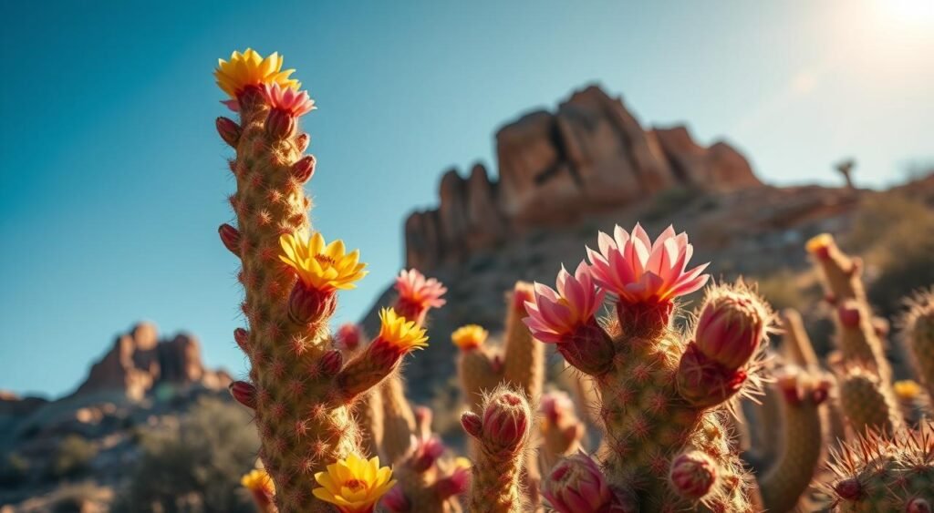 cactos que florescem