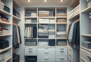 como organizar armário de roupas