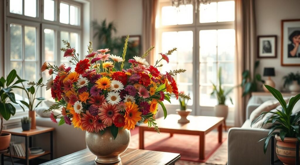 decoracao com flores em ambientes internos