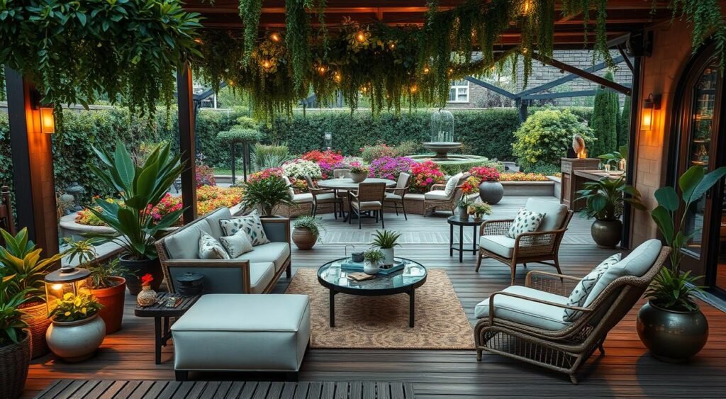 decoração com móveis externos decoração com móveis externos