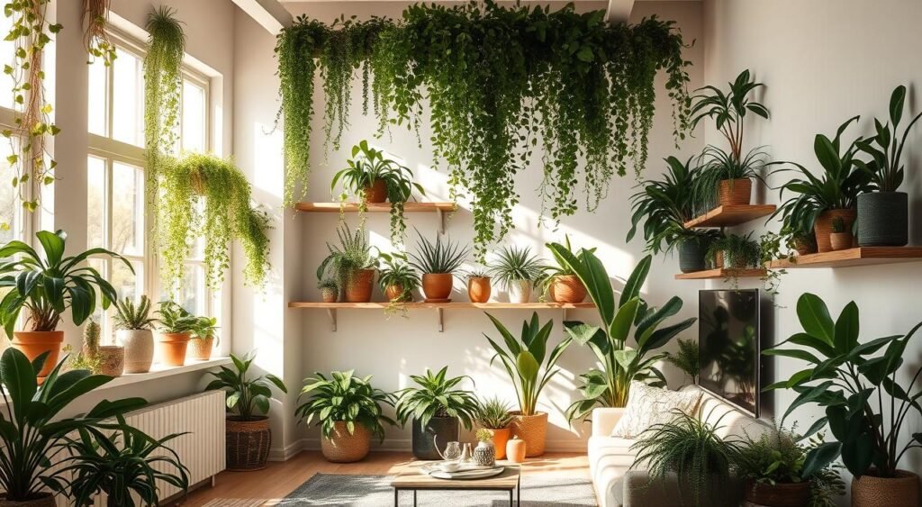 decoração com plantas