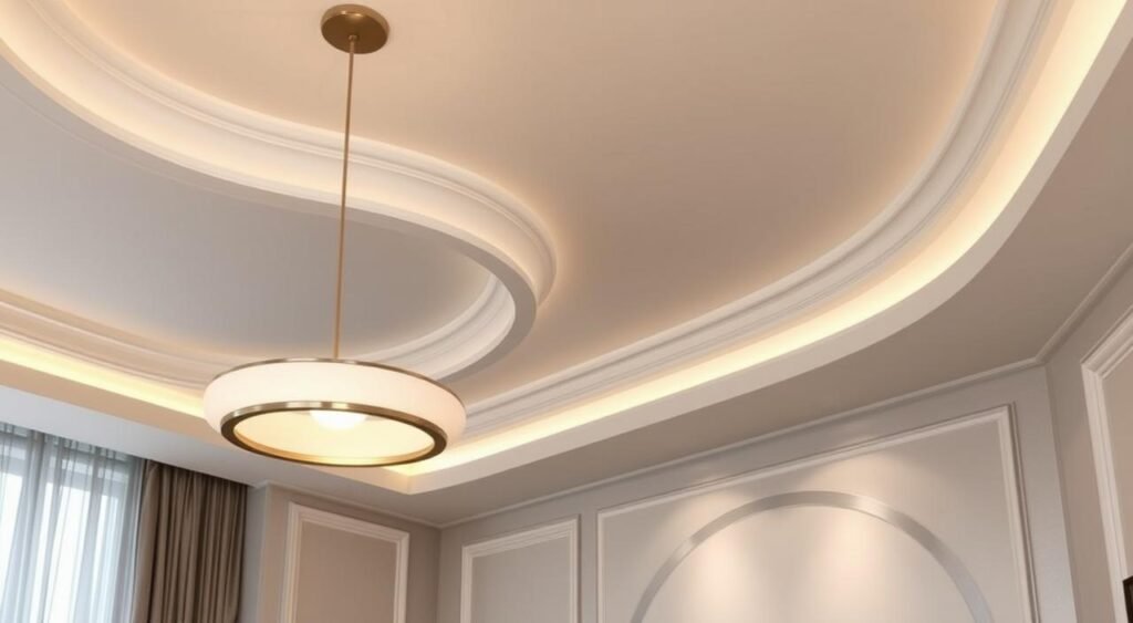 decoração integrada com gesso