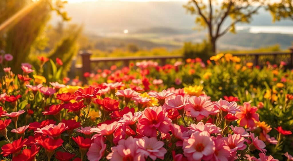 flores para canteiros e jardins exteriores
