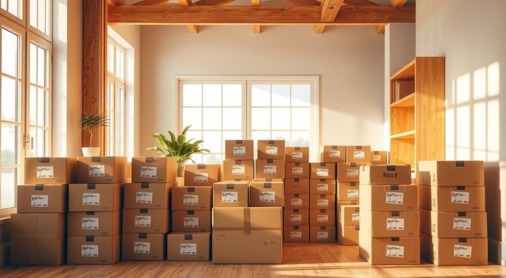 organização das caixas organização das caixas