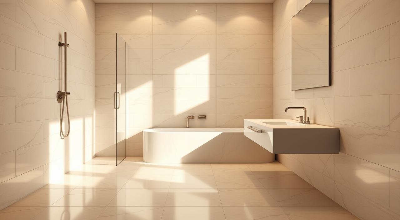 Banheiro Sofisticado: Dicas para Apostar no Piso Porcelanato com Estilo e Segurança